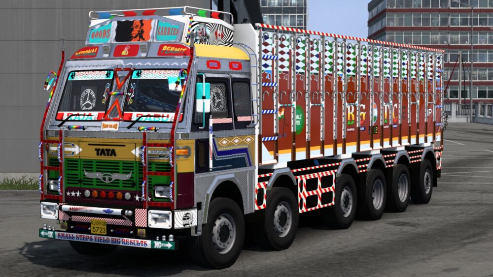 Tata Trucks Pack v1.55 for ETS2 – 3 Models, Realistic Animations & Physics screenshot